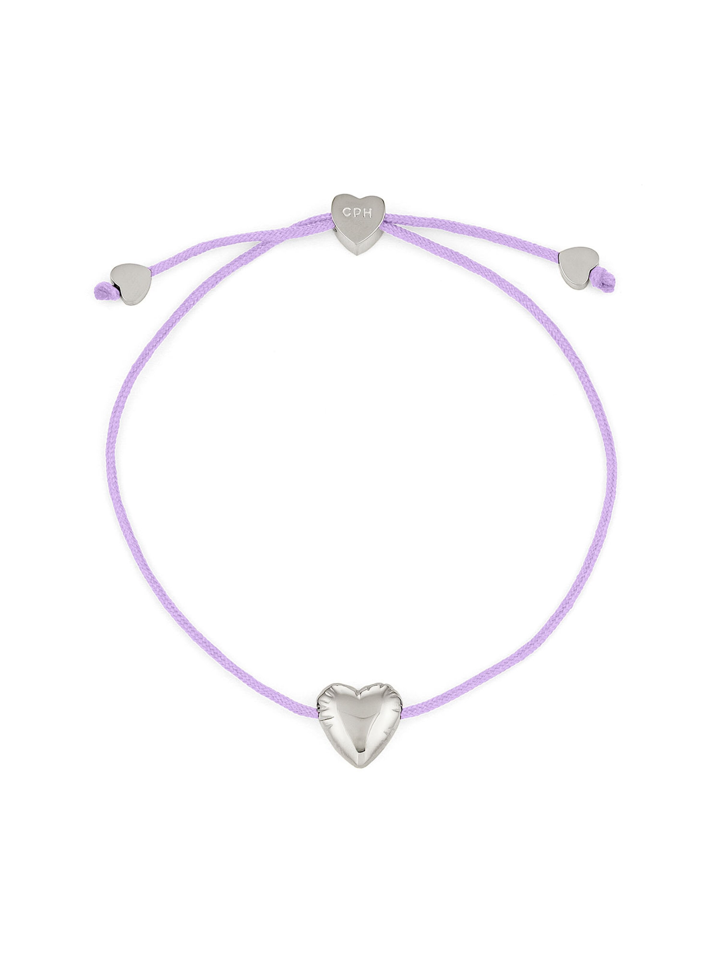 Copenhagen Studios Bracelet 'Balloon Hearts' in Purple