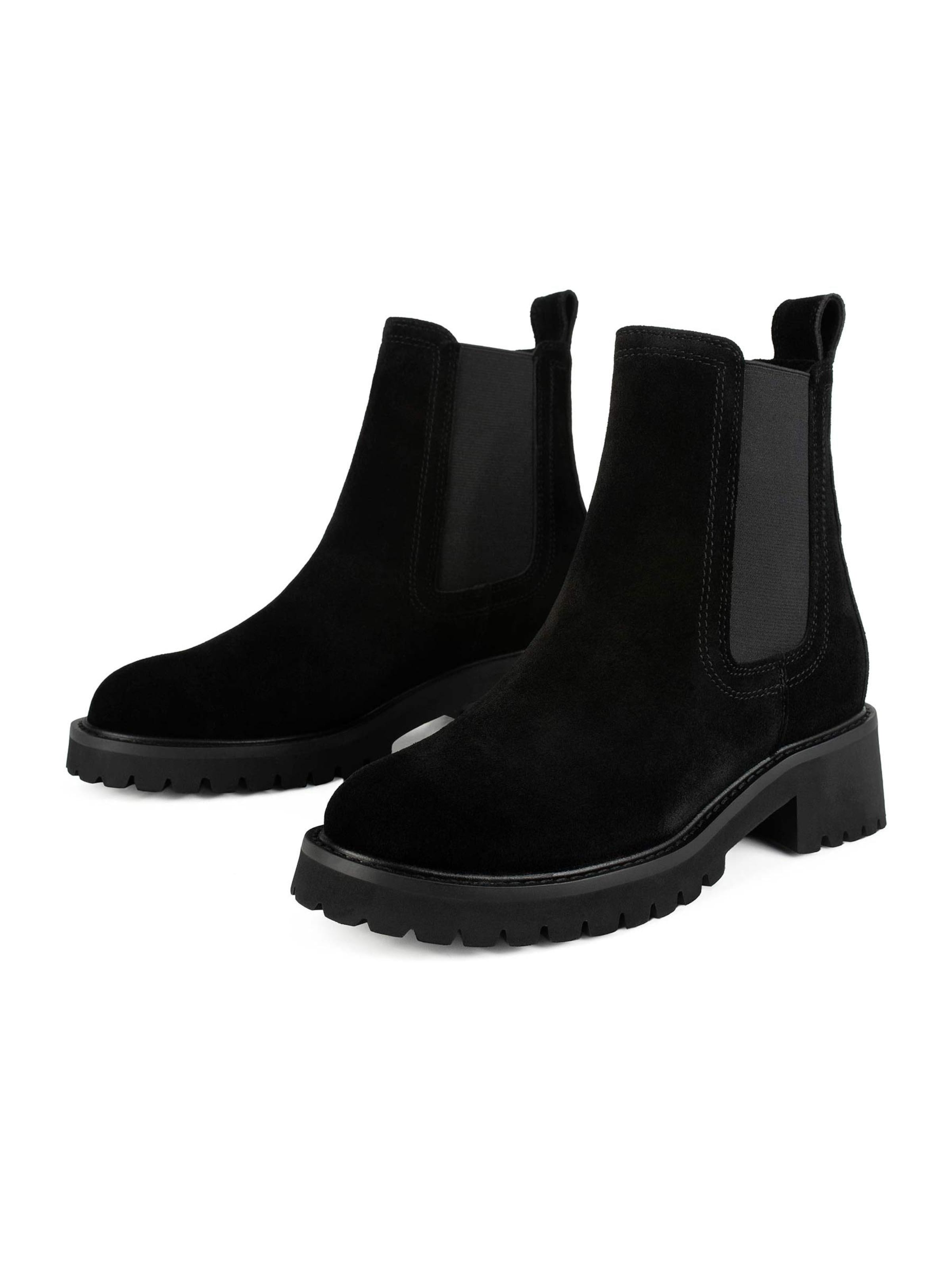 L37 HANDMADE SHOES Ankelstøvler 'FROM THE BEST' i sort: forside