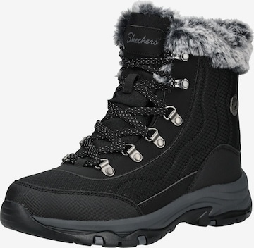 Bottines à lacets SKECHERS en noir : devant