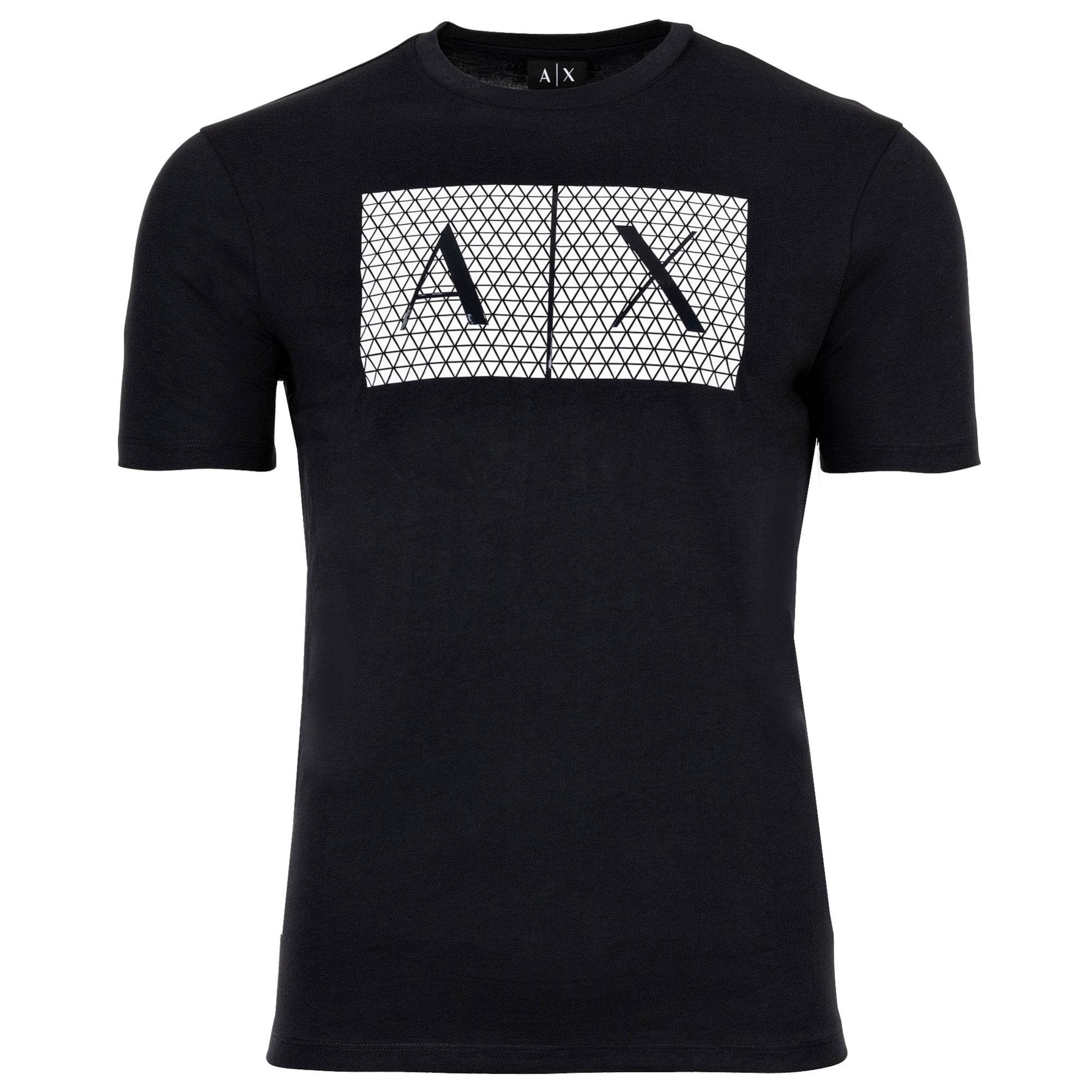 ARMANI EXCHANGE Тениска в синьо: отпред