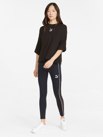 Skinny Pantaloni sport de la PUMA pe negru