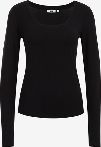 T-shirt WE Fashion en noir : devant