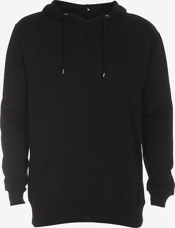 Squad the label Sweatshirt 'Organic Hooded' in Black: front