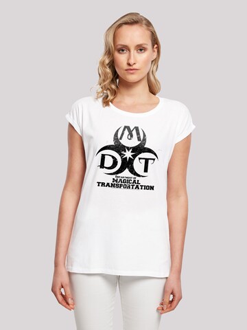 F4NT4STIC Shirt 'Harry Potter Department Of Magical Transportation' in White: front