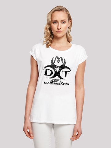 F4NT4STIC T-Shirt 'Harry Potter Department Of Magical Transportation' in Weiß: predná strana