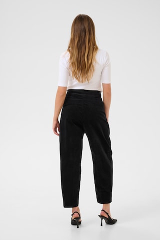 InWear Loose fit Pleat-front trousers 'Rikka Barrel' in Black