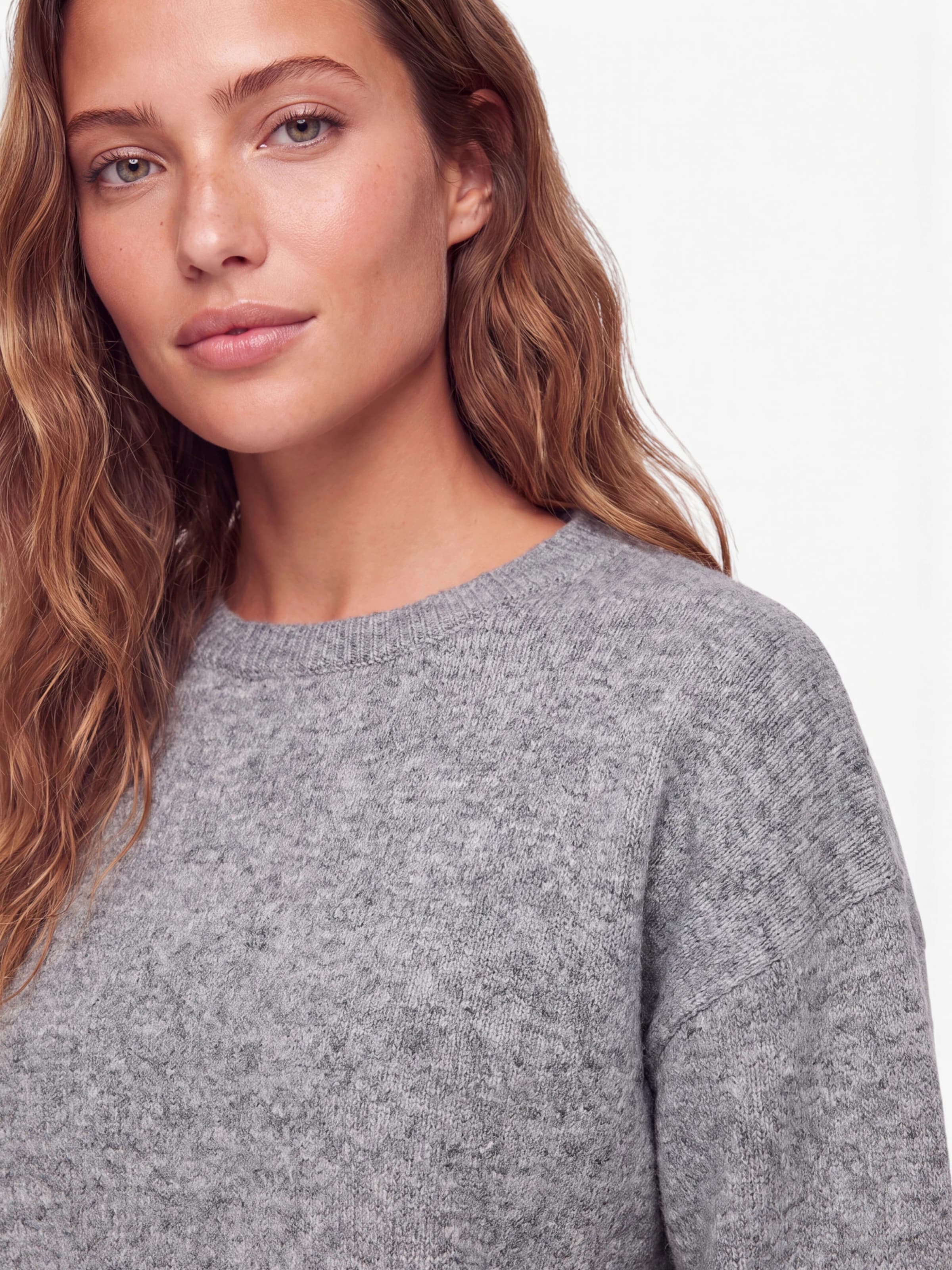 PIECES Sweater 'PCSALLY' in Grey