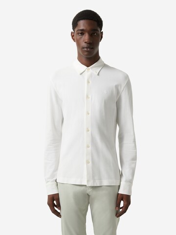 BOGNER Regular fit Button Up Shirt 'Franz' in White: front