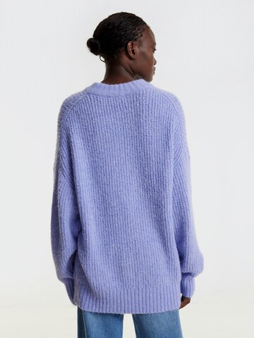 EDITED Sweter oversize 'Luca' w kolorze fioletowy