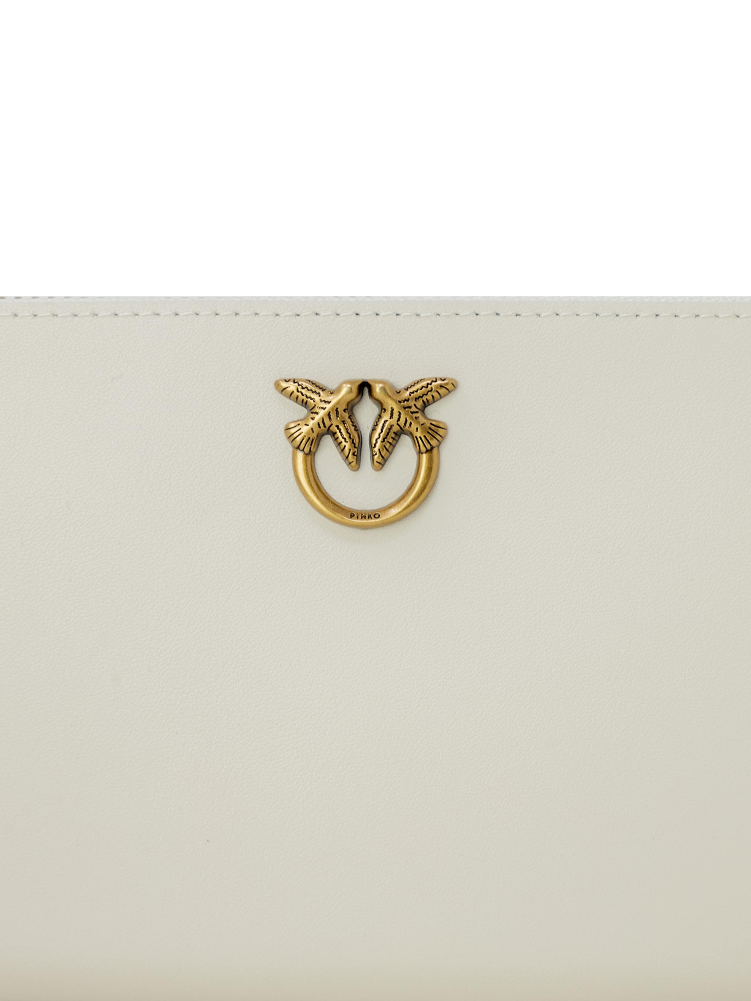 PINKO - Cartera 'RYDER ZIP AROUND VITELLO SETA 100250 A0F1' en beige