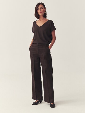 TATUUM Wide leg Pantalon 'Masda 1' in Bruin