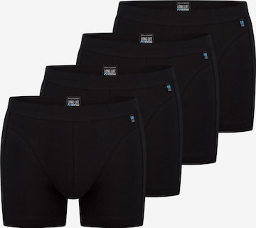 SCHIESSER Boxershorts 'Long Life Cotton' in Zwart: voorkant