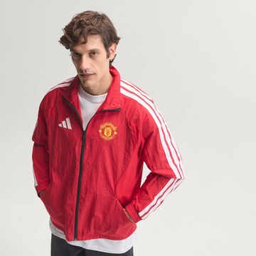 ADIDAS PERFORMANCE Trainingsjacke 'Manchester United Anthem' in Rot: Vorderseite