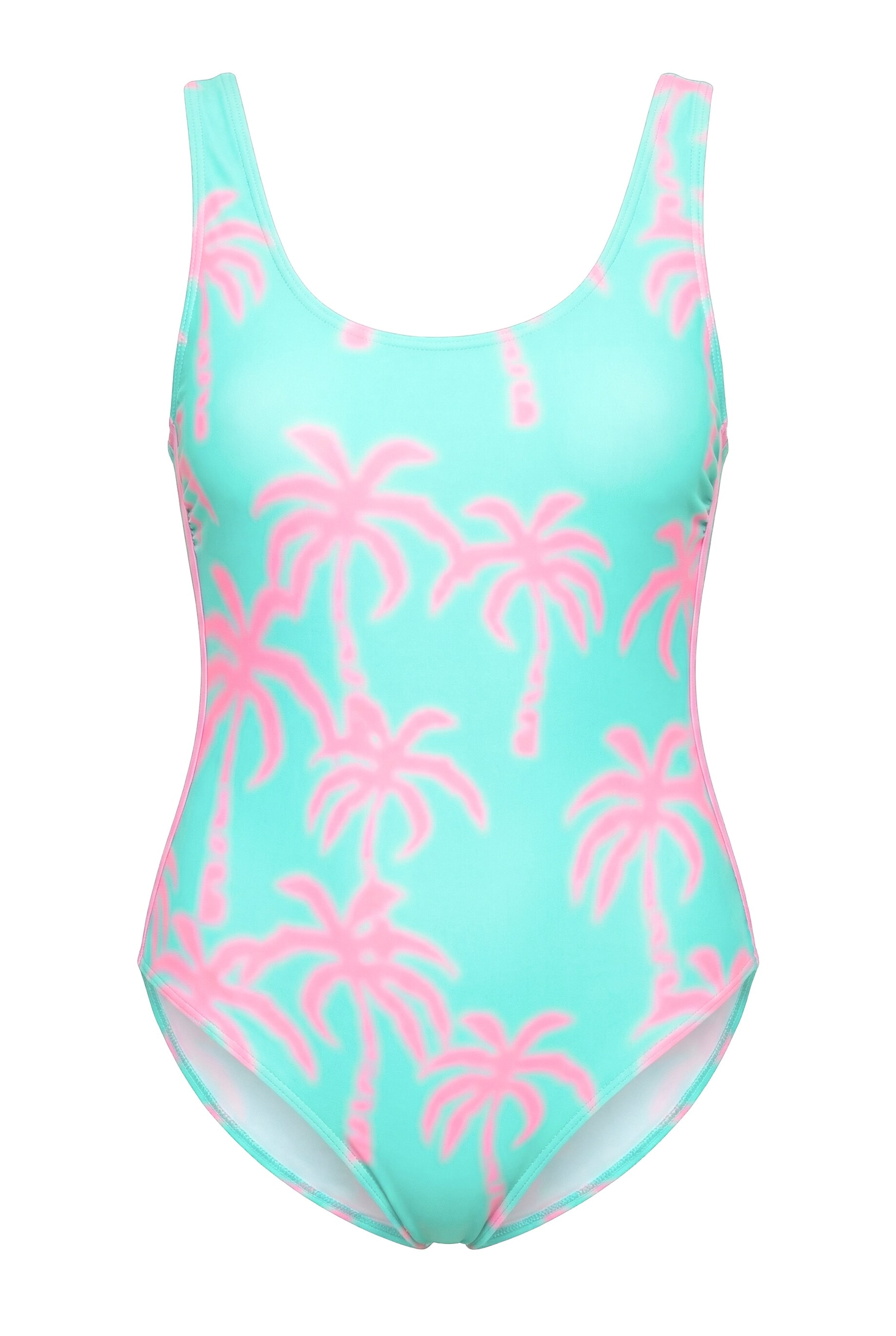 LAURASØN T-shirt Badpak in Blauw: voorkant