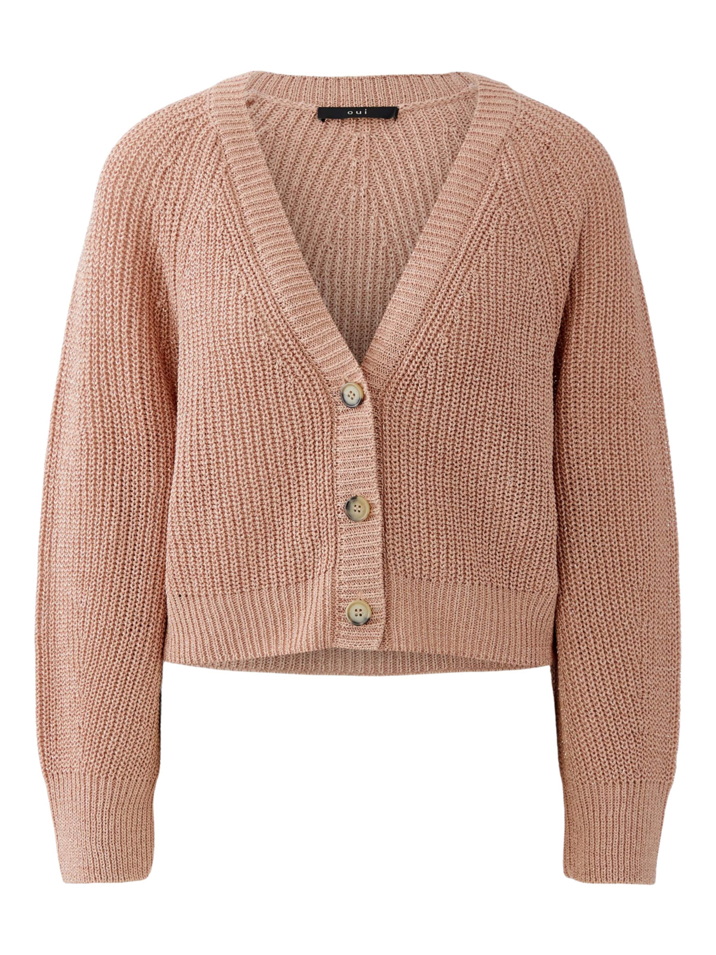 OUI Knit Cardigan in Pink: front
