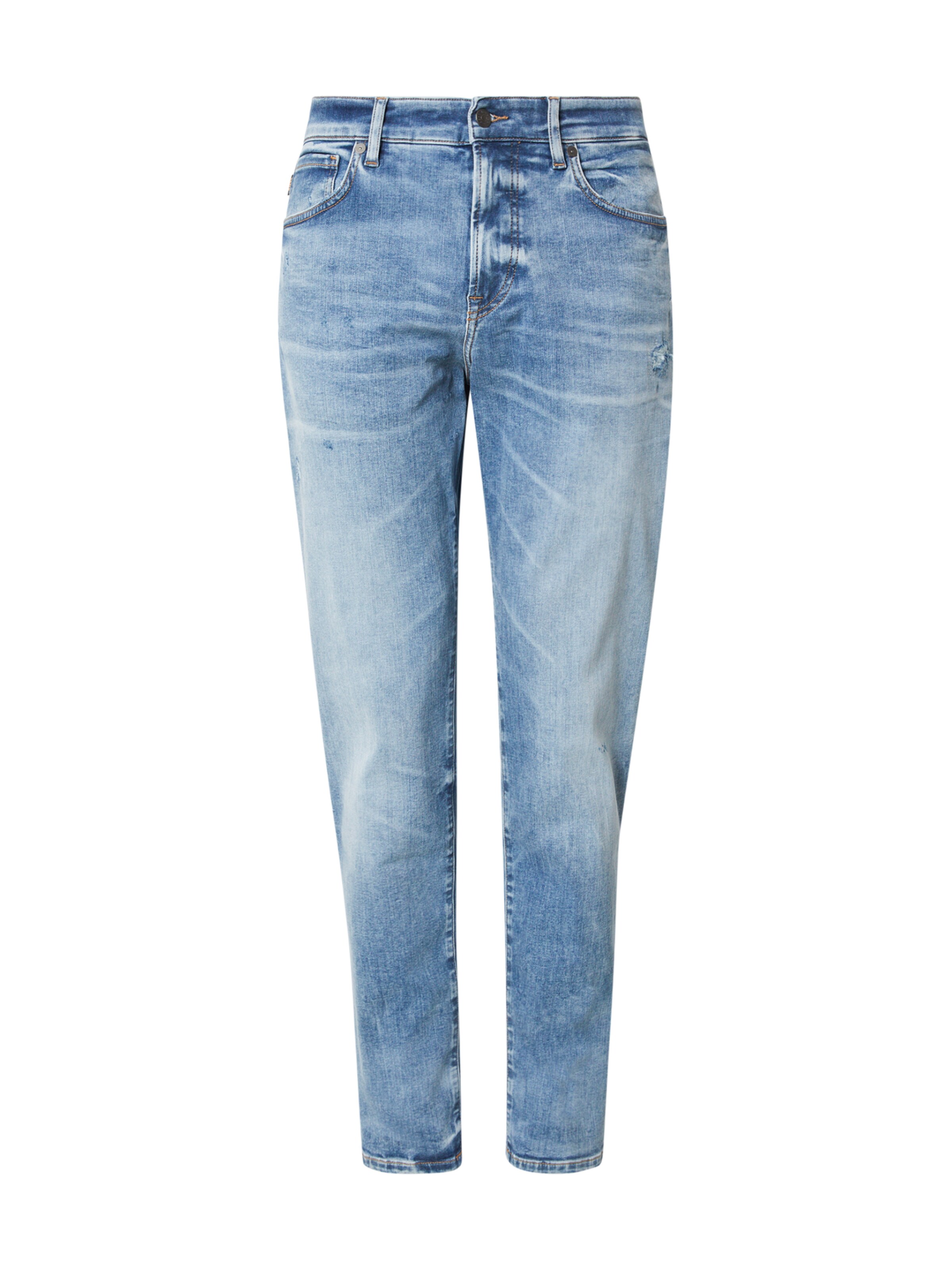 BOSS Дънки Tapered Leg Дънки 'Onyx' в синьо: отпред