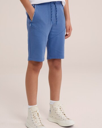 WE Fashion Слим Спортивные штаны в Синий: спереди