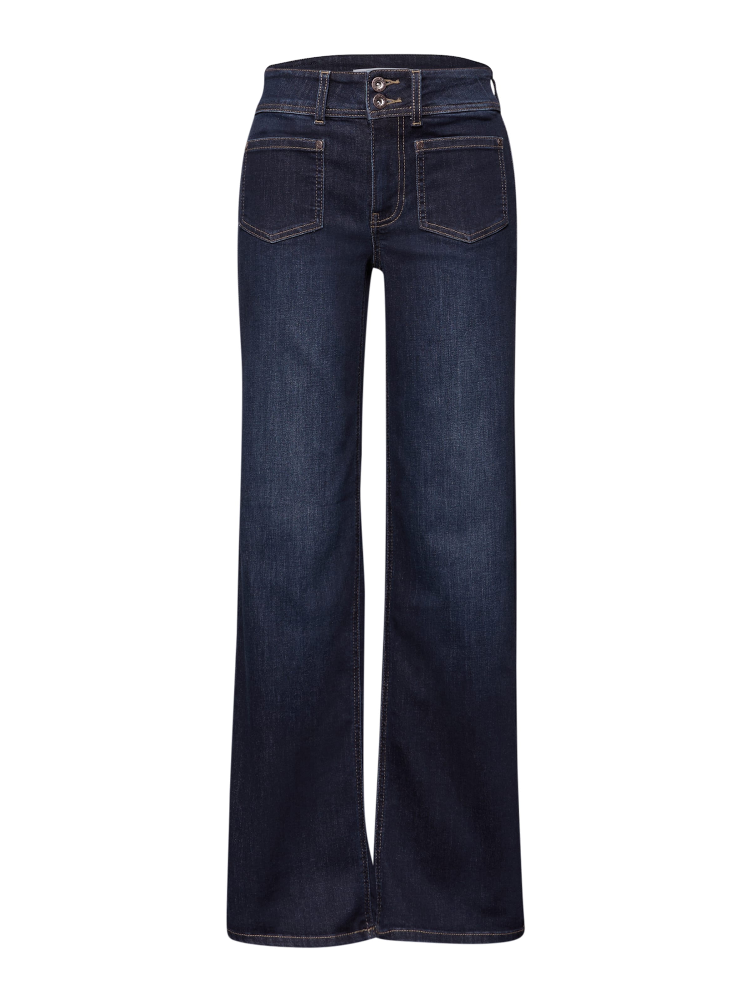 STREET ONE Wide leg Jeans 'Emee' in Blue: front