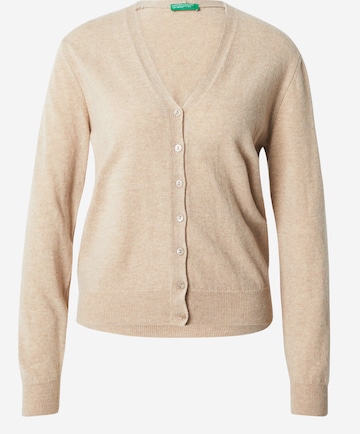 UNITED COLORS OF BENETTON Knit Cardigan in Beige: front