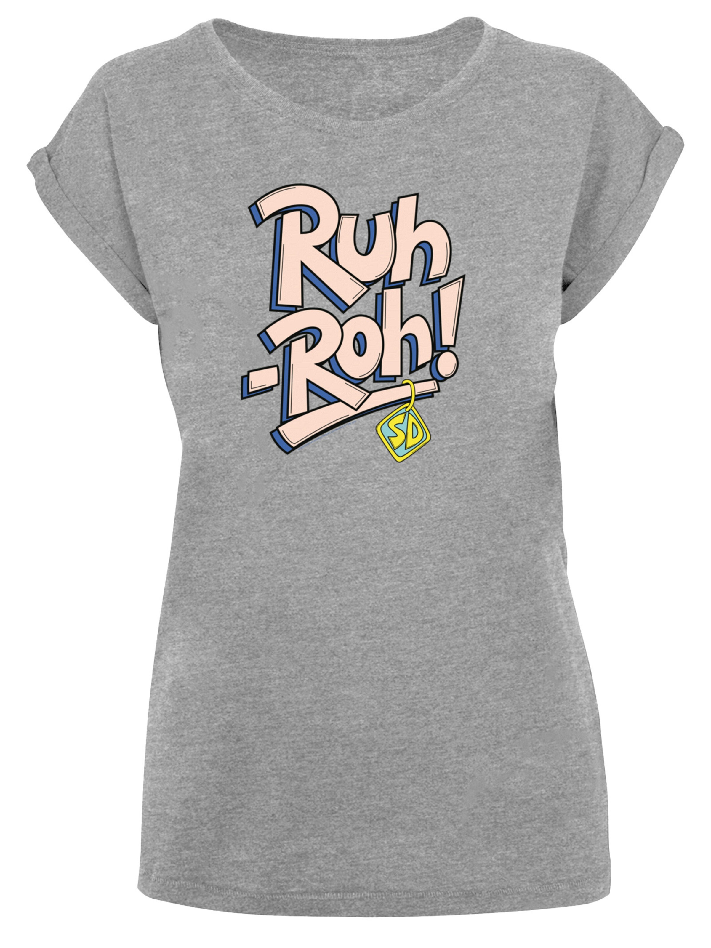T-shirt 'Ruh-Roh Dog Tag' F4NT4STIC en gris : devant