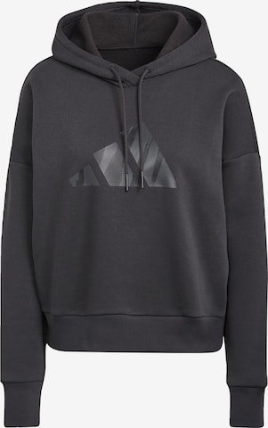 ADIDAS PERFORMANCE Sweatshirt 'Future Icons Feel Fierce' in Grey: front