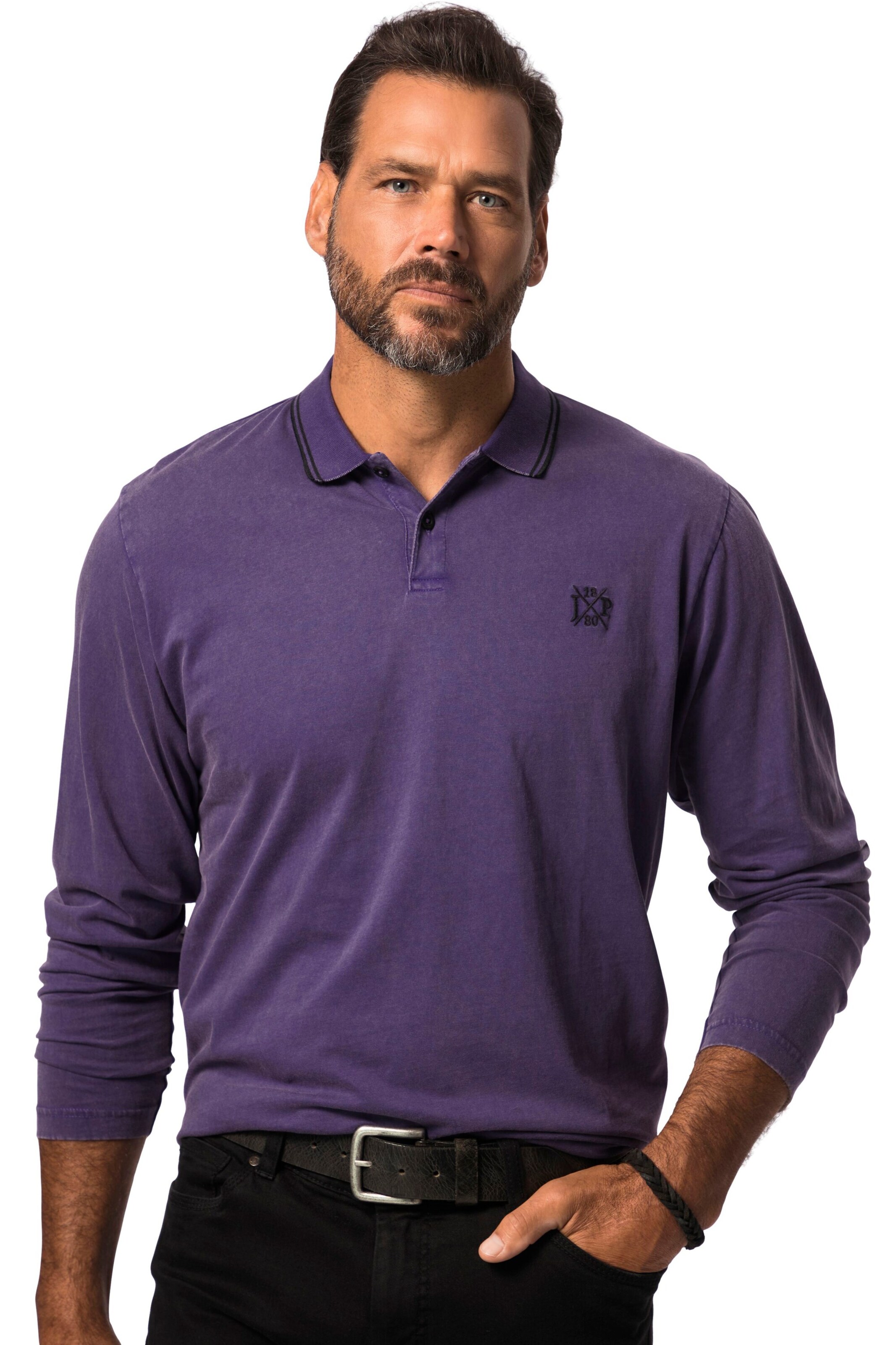 JP1880 Shirt in Lila: Vorderseite