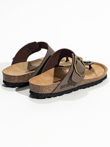 Bayton T-bar sandals 'Mercure' in Brown