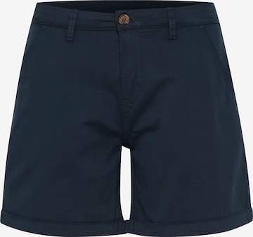 CULTUREregular Chino hlače 'CUBrita' - plava boja: prednji dio