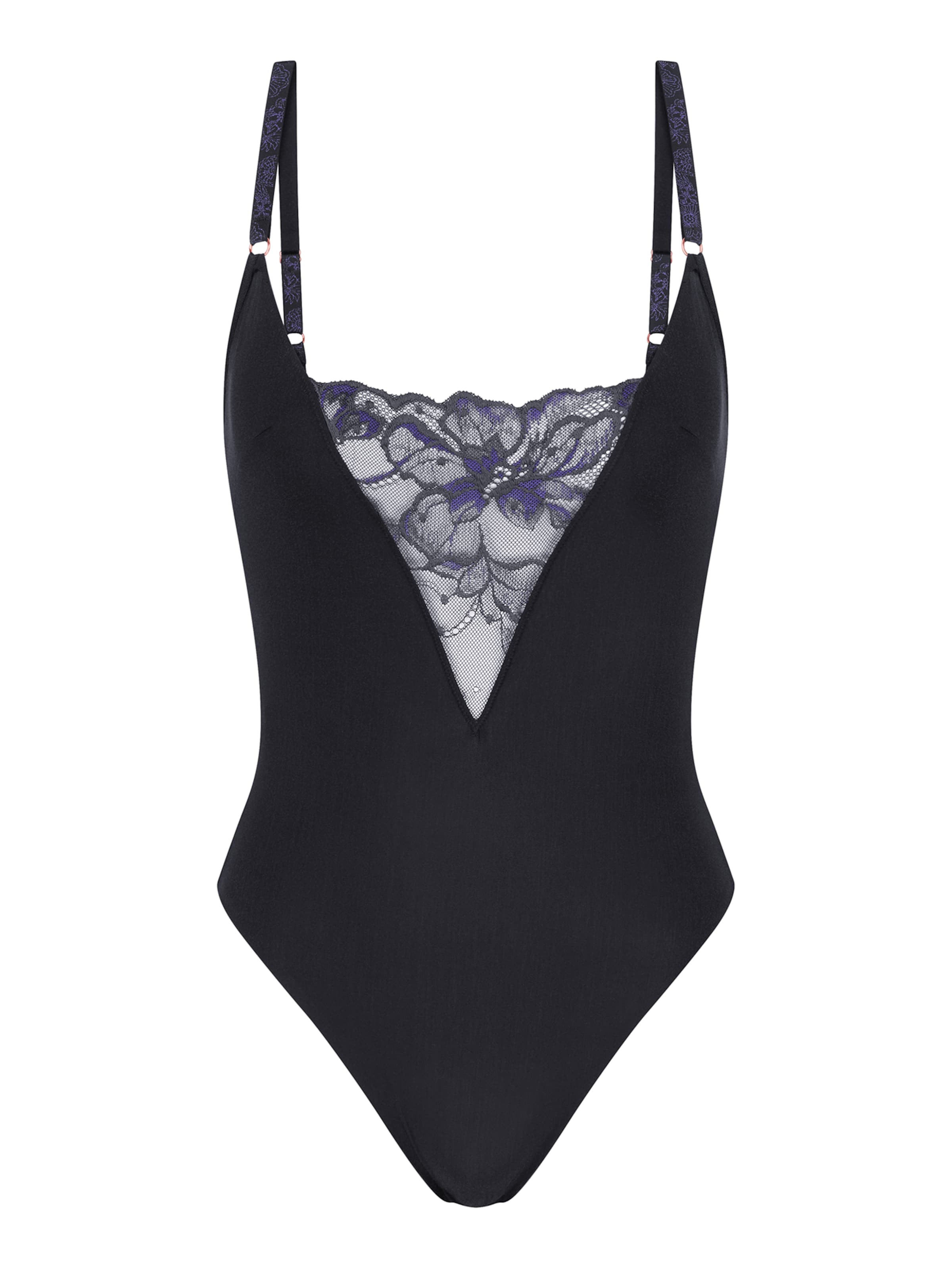 Body ' Wild Gardenia Florale ' TRIUMPH en noir : devant