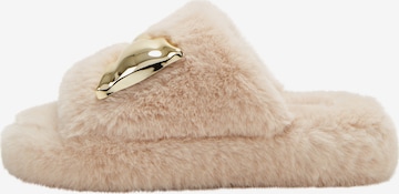 Katy Perry Slippers 'THE FUZZY BOW MULE' in Beige