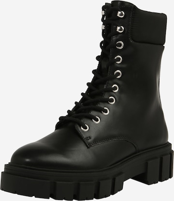 ABOUT YOU Lace-Up Ankle Boots 'Ashley' in Black: front