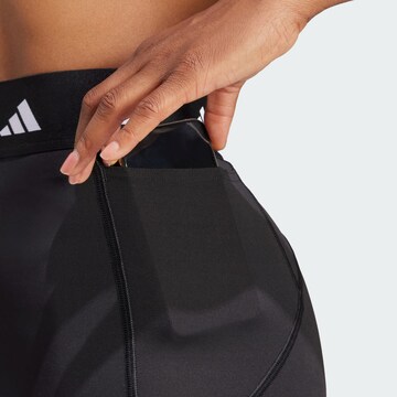 ADIDAS PERFORMANCE Skinny Παντελόνι φόρμας 'Techfit Stash Pocket Full-length' σε μαύρο