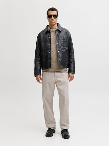 JACK & JONES Wide leg Jeans in Beige