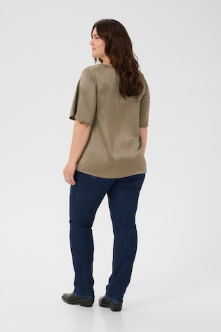 KAFFE CURVE Bluse 'KCdina' i beige