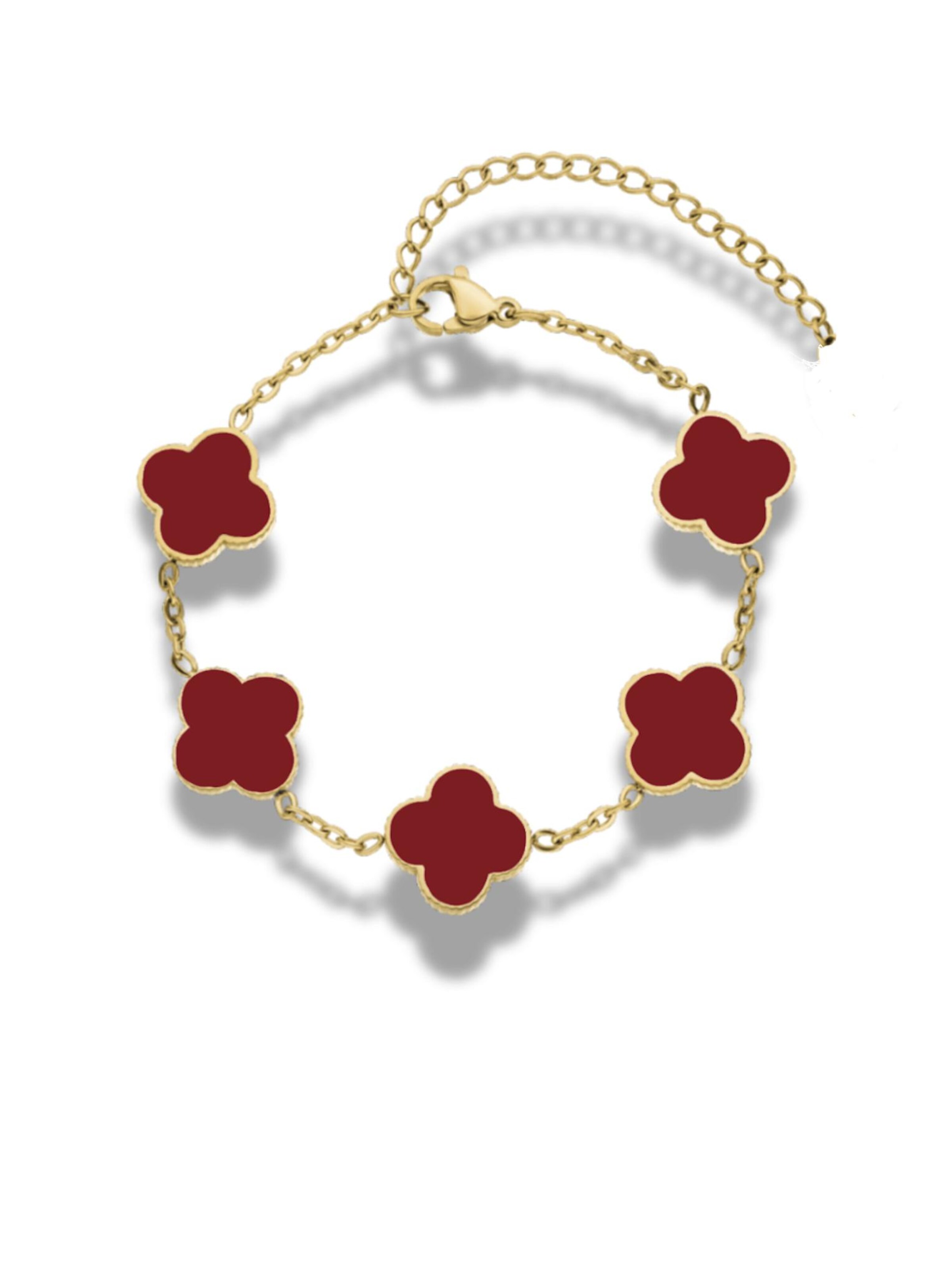 Cala Rose Bracelet in Red: front