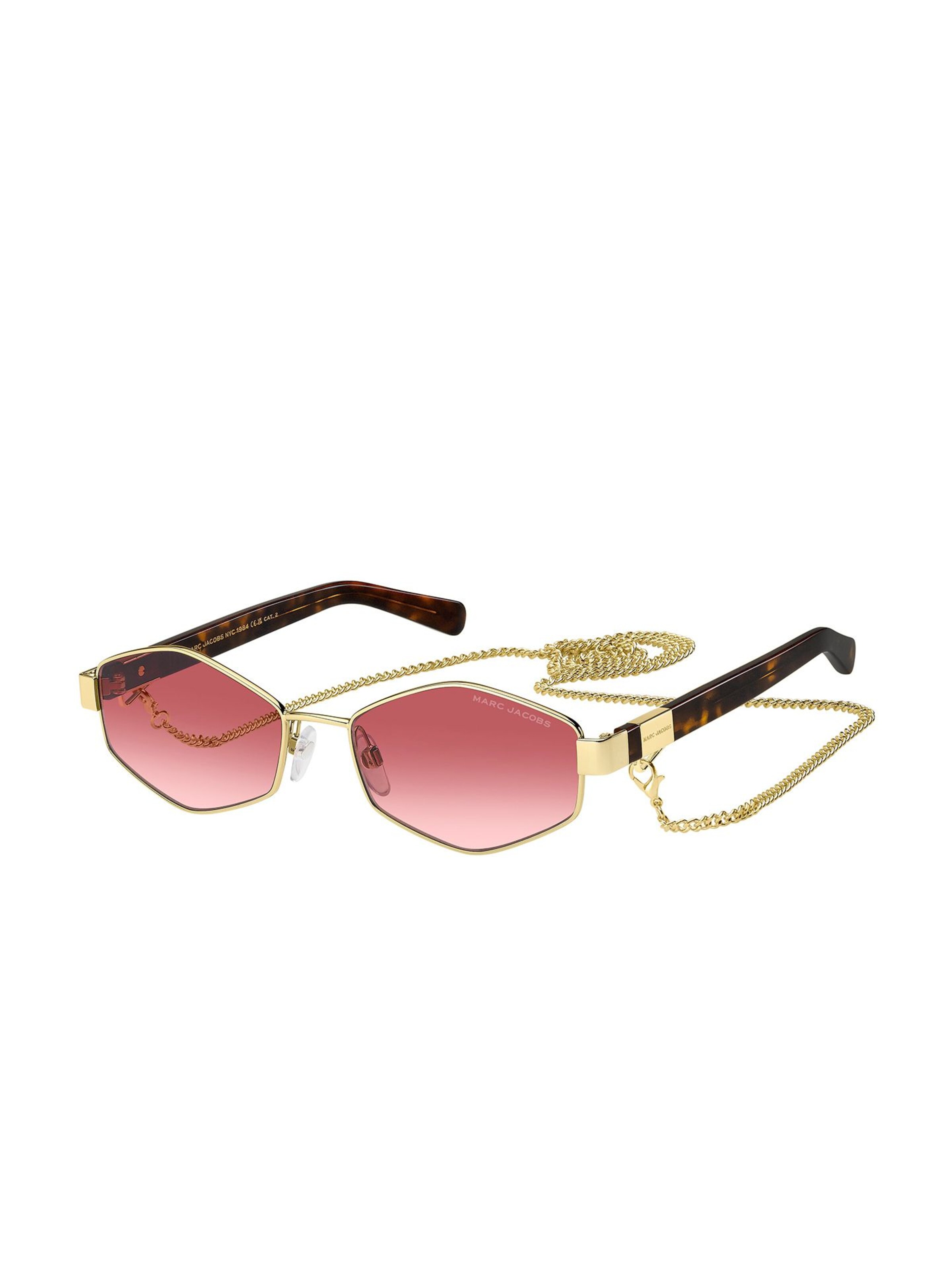 Marc Jacobs Sonnenbrille‌‌‌‌‌‌ in Gold: Vorderseite