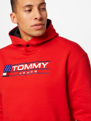 sarkans Tommy Jeans Sportisks džemperis 'Modern Sport'