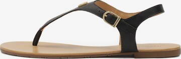 Kazar T-Bar Sandals in Black: front