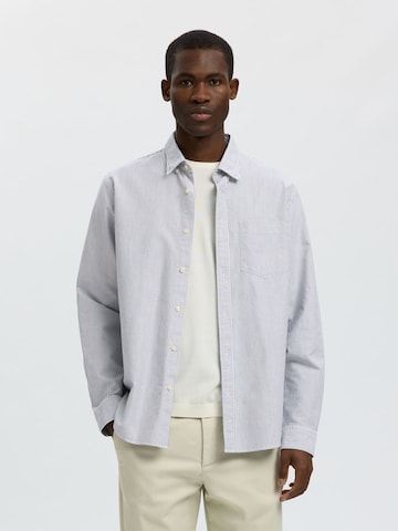 SELECTED Regular Fit Hemd 'SLHRick' in Weiß: Vorderseite