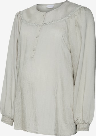 MAMALICIOUS Blouse 'Ziara Lia' in Grey: front