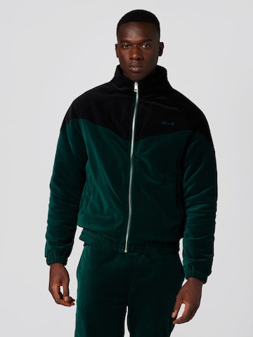 Sinned x ABOUT YOU Between-Season Jacket 'Henry' in Green: front