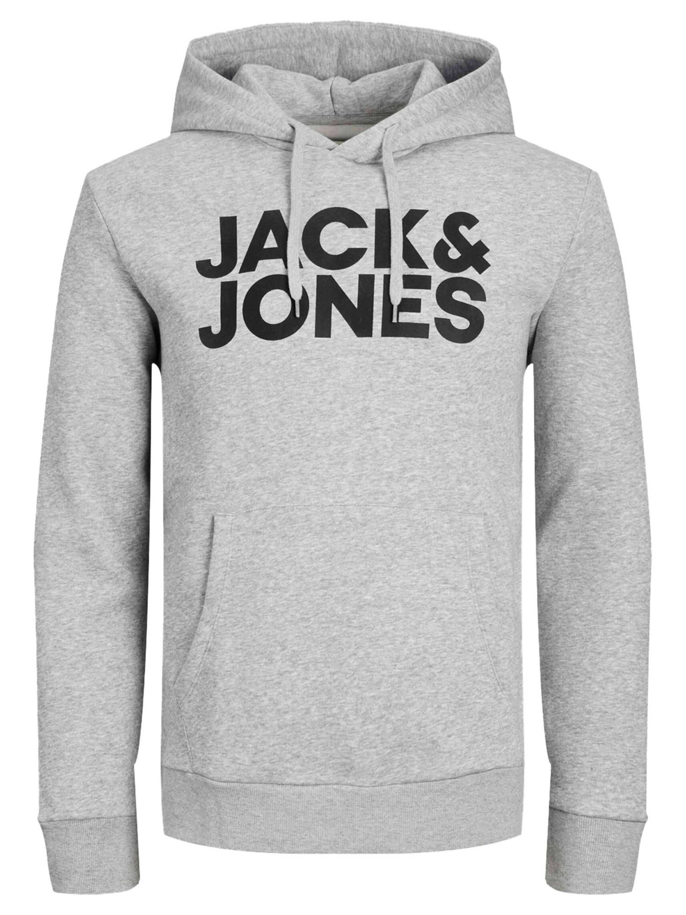 JACK & JONES Sweatshirt 'Corp'‌‌‌‌‌‌‌‌‌‌ in Grau: Vorderseite