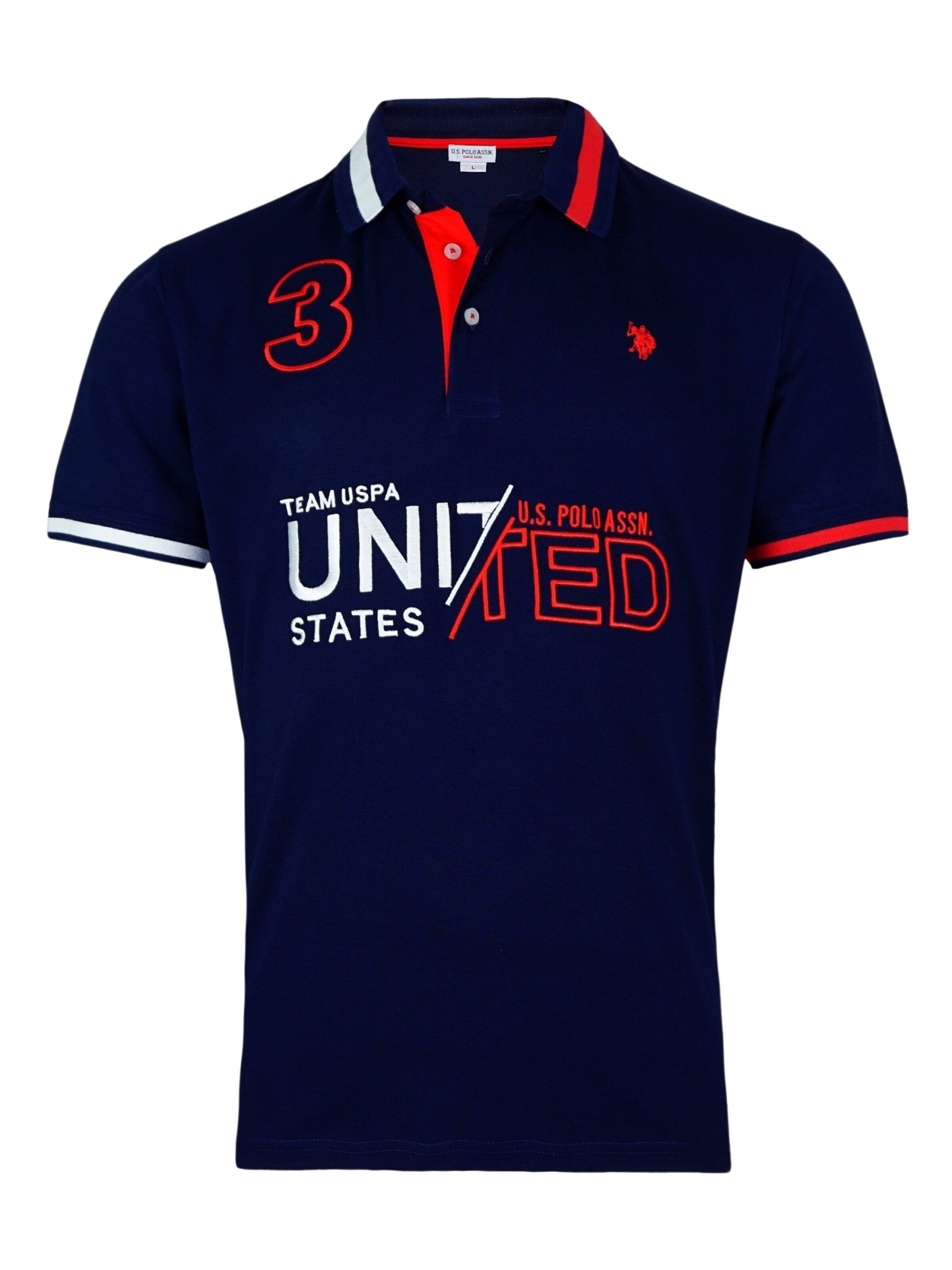 T-Shirt U.S. POLO ASSN. en bleu : devant