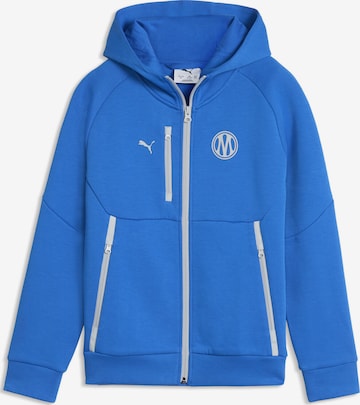 PUMA Sports sweat jacket 'Olympique De Marseille Pumatech' in Blue: front