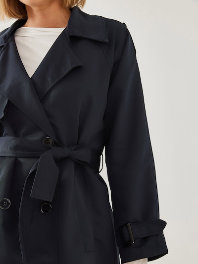 Bianco Lucci Between-Seasons Coat in marine blue, Item view