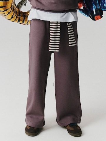 NAME IT - Pierna ancha Pantalón en lila