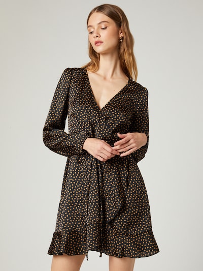 Guido Maria Kretschmer Collection Kleid 'Leonie' in karamell / schwarz, Modelansicht