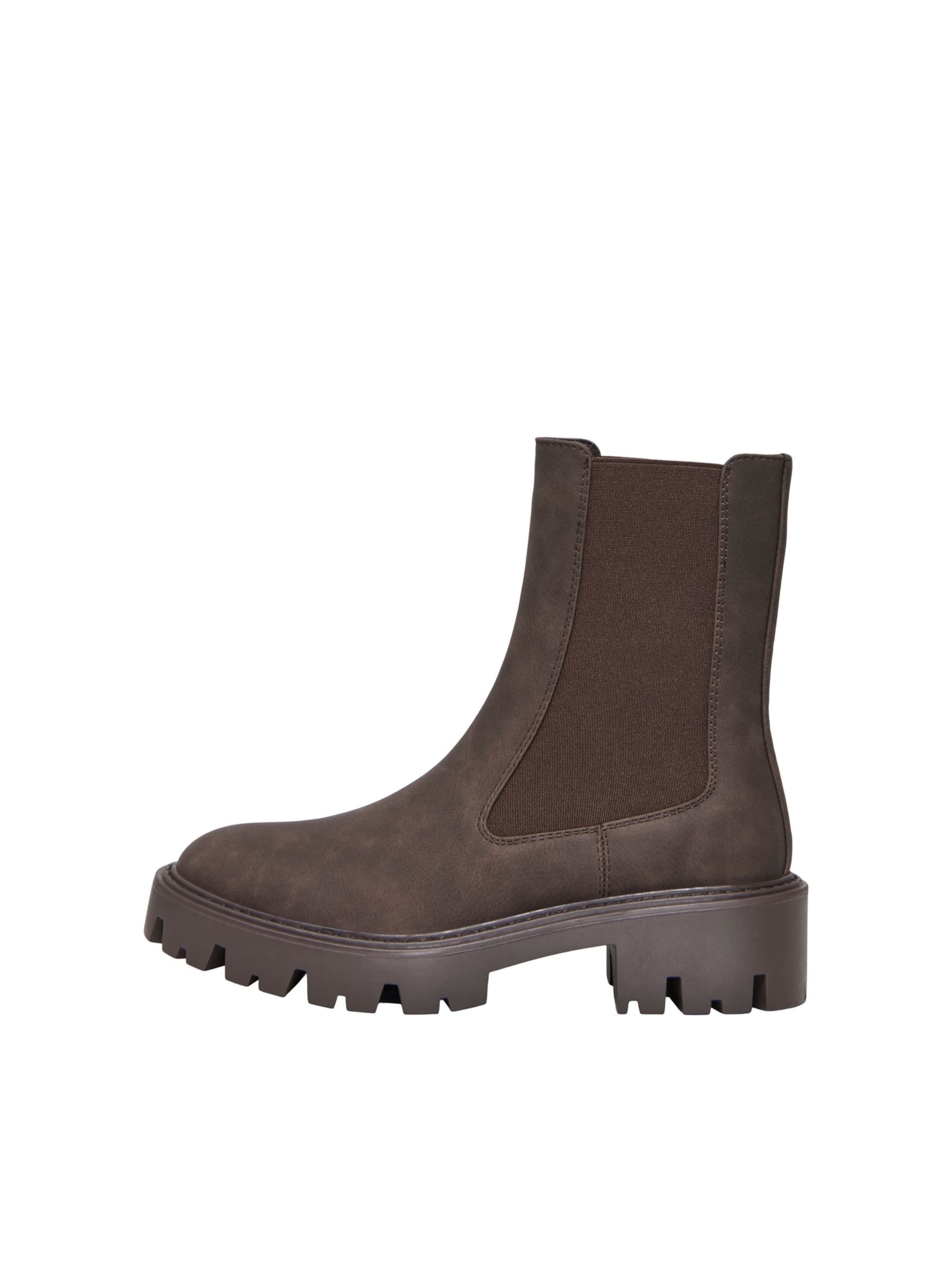 Chelsea Boots 'ONLBetty' ONLY en marron : devant