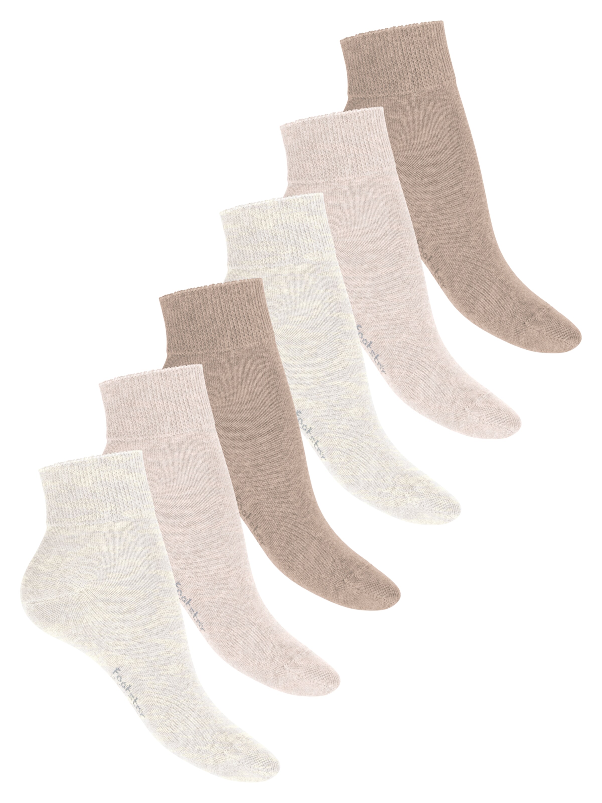 footstar Socks 'Comfort Fit' in Beige: front