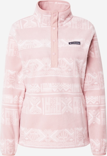 COLUMBIA Sportski pulover 'Benton Springs' u roza / bijela, Pregled proizvoda